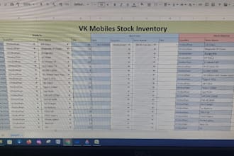 do excel work sheets and excel data entry