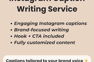 write engaging instagram captions for your brand