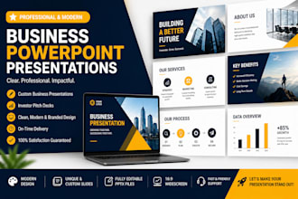 design modern professional powerpoint presentation slides