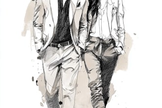 create fashion design clothes illustration