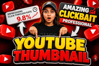design a youtube thumbnail for 3d style