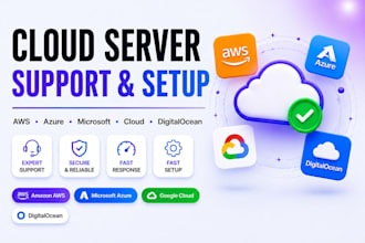 provide cloud server support for AWS azure and google cloud