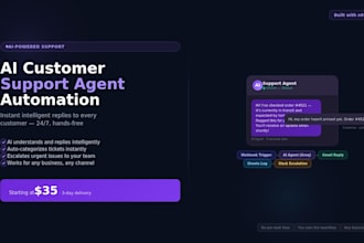 create an ai chatbot to automate customer support