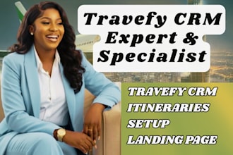 setup travefy CRM itineraries, travefy landing page travefy booking integration