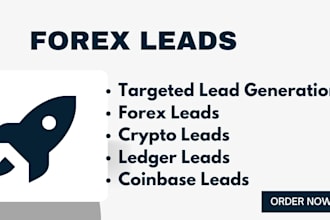 premium hot fresh crypto leads, forex trader leads, ledger leads, coinbase leads