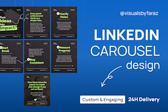 design engaging linkedin carousel posts