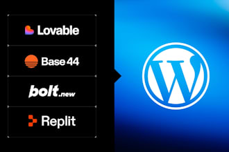 convert your lovable, bolt, base44 or replit website into wordpress