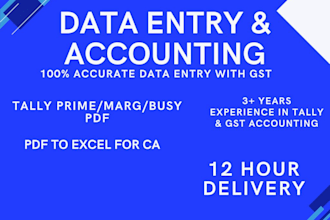 convert tally marg PDF invoice to excel for ca