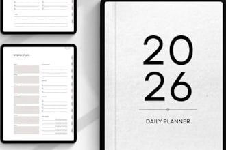 design custom minimalist planners and journals