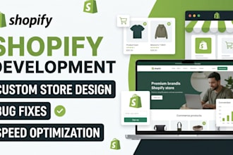 design and develop a premium shopify store