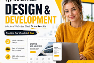 design or redesign wordpress website, landing page expert, elementor expert