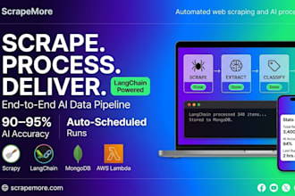 build a python web scraping and ai data extraction pipeline with scrapy