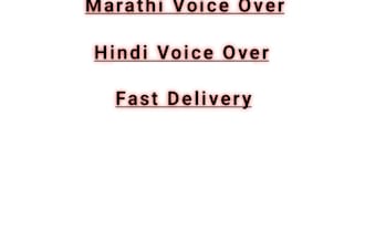do marathi voice over