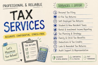 prepare canada tax return, cra filing, and tax planning