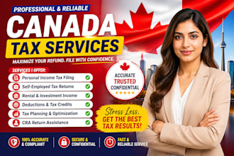 prepare canada tax return, cra filing, and tax planning