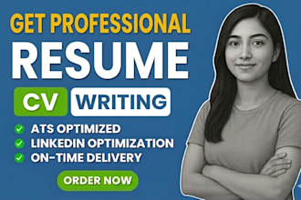 do professional resume writing, cv design, cover letter as ats resume writer