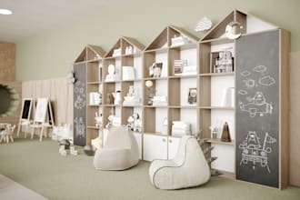 design a creative kids room interior with realistic 3d renderings