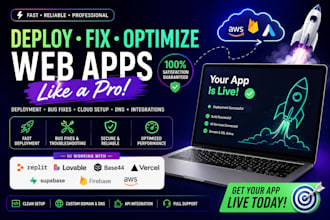 deploy replit fix lovable web app vercel base44 supabase aws cloud firebase dns