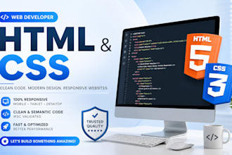 design and build a responsive HTML CSS website