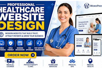 medical courier physiotherapy homecare medical spa mental health website design