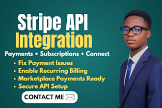 setup stripe API, payments, subscriptions, and stripe connect fast