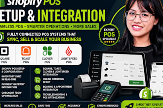 setup shopify pos square pos toast pos clover pos lightspeed pos integration