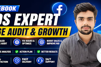 do a professional facebook ads and page audit for growth