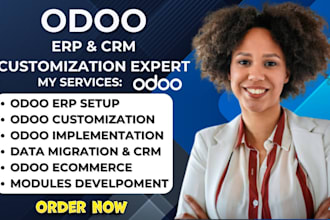 build odoo website development, odoo ecommerce customization, api integration