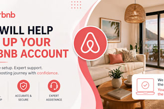 help setup your airbnb account
