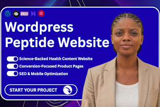 build fda compliant woocommerce peptide website, peptide store, research peptide
