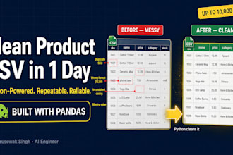 clean your shopify product CSV with python