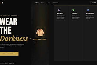 create a clean and professional multi page website for your business or brand