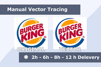 manually vectorize your logo or image