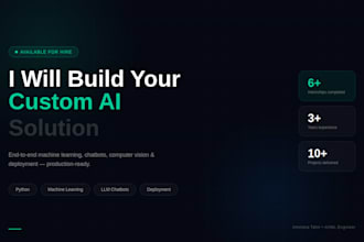 build a custom ai and ml solution in python