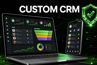 build a custom admin panel, CRM dashboard, or web application