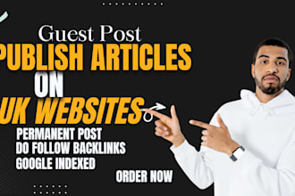 publish guest posts on high authority websites