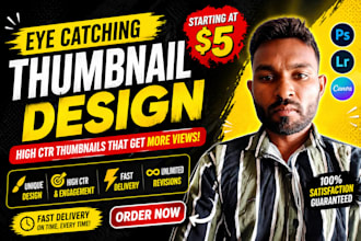 design simple youtube thumbnail for small creators fast