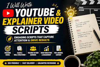do youtube and explainer video scriptwriting