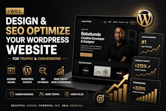 design and optimize your wordpress website for SEO traffic