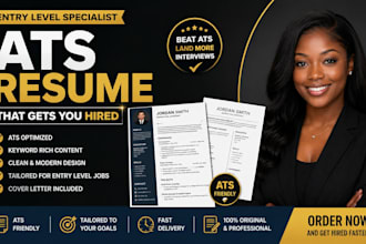 write an ats optimized entry level resume that gets interviews