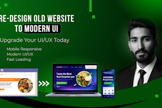 build, rebuild website design into react websites