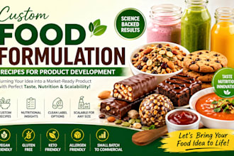 create custom food formulation recipes for product development