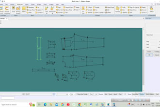create professional pants pattern and grading in gerber
