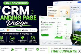 design CRM landing page apptivo freshsales keap attio nimble dropshipper keap