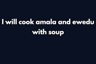 cook amala and soup