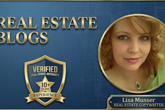 write real estate SEO blog posts for agents and investors