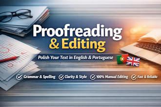 proofread and edit your english or portuguese text