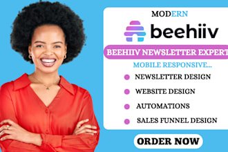 create beehiiv newsletter design beehiiv landing page beehiiv website