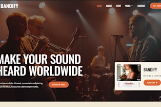 design wix music website artist, dj, podcast website dj record label