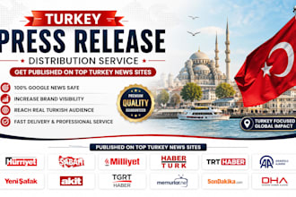 write and distribute your press release to turkish media new sites